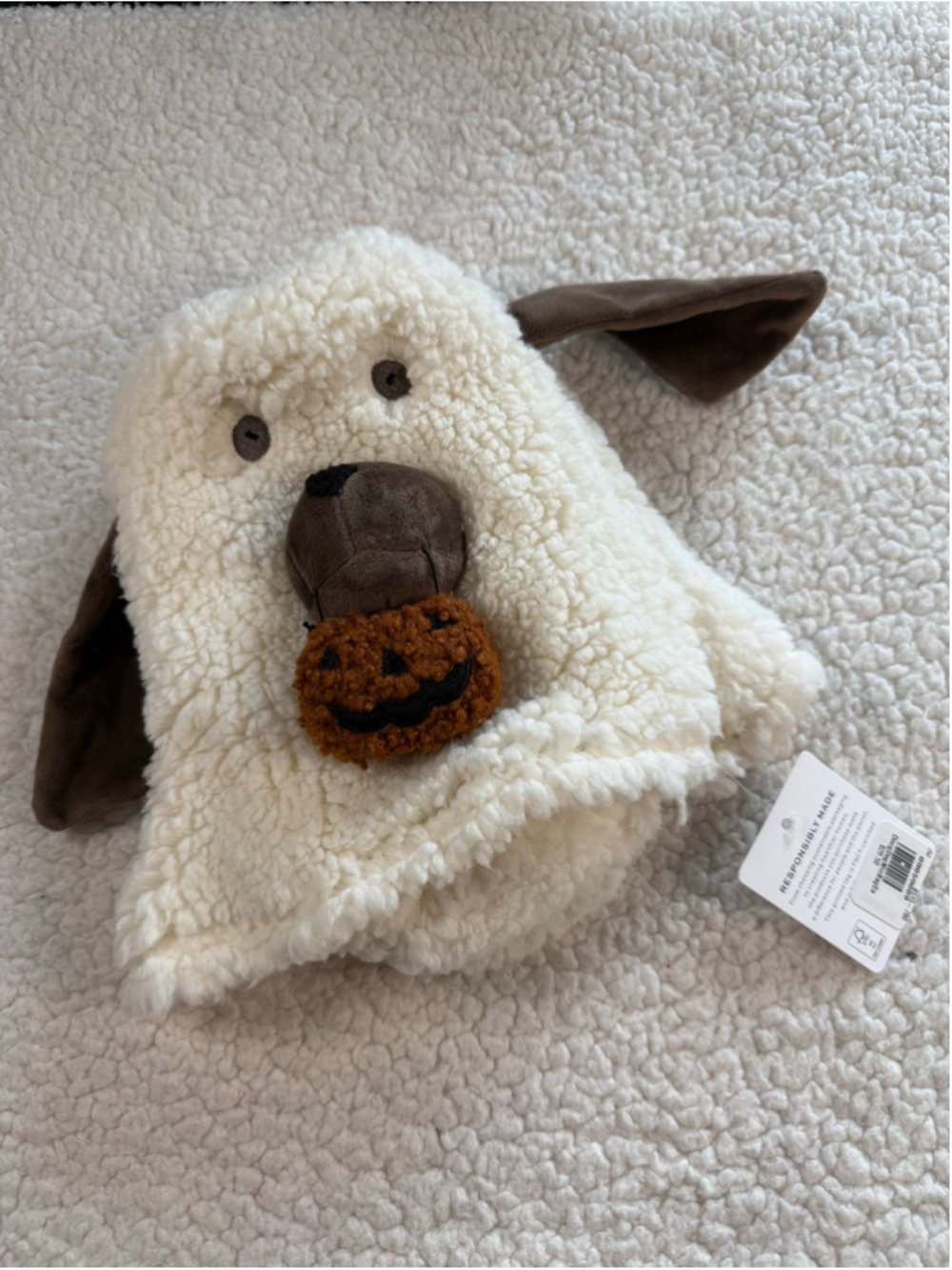 Pottery Barn Doug the Dog Ghost Wine Bottle Cover Spooky Summerween Augtober NWT